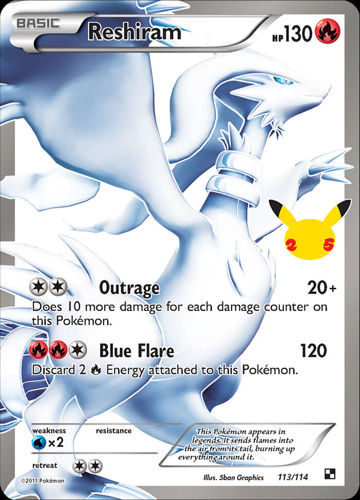 Reshiram (113/114) [Celebrations: 25th Anniversary - Classic Collection] - PokeCharles PokeStore