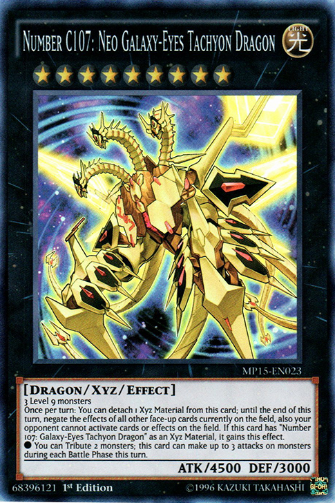 Number C107: Neo Galaxy-Eyes Tachyon Dragon [MP15-EN023] Super Rare - PokeCharles PokeStore
