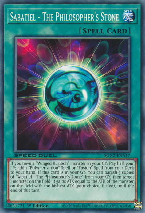 Sabatiel - The Philosopher's Stone [SGX2-ENA17] Common - PokeCharles PokeStore