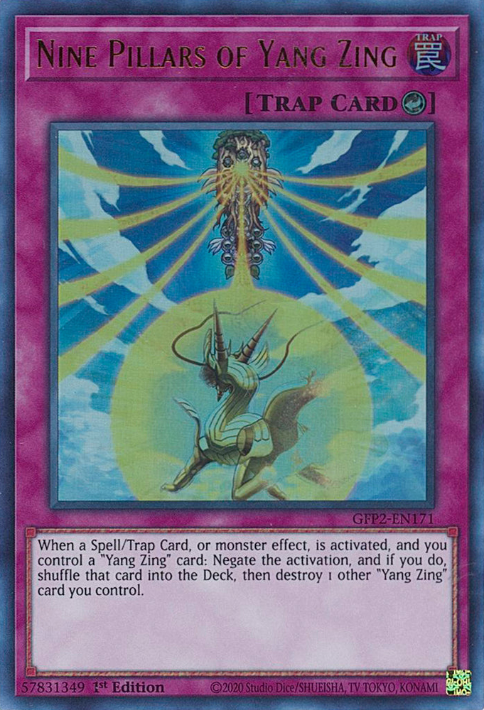 Nine Pillars of Yang Zing [GFP2-EN171] Ultra Rare - PokeCharles PokeStore