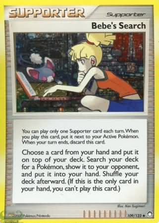 Bebes Search (109/123) (Cosmos Holofoil) [Diamond & Pearl: Mysterious Treasures] - PokeCharles PokeStore