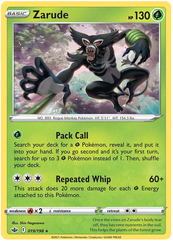 Zarude (019/198) [Sword & Shield: Chilling Reign] - PokeCharles PokeStore