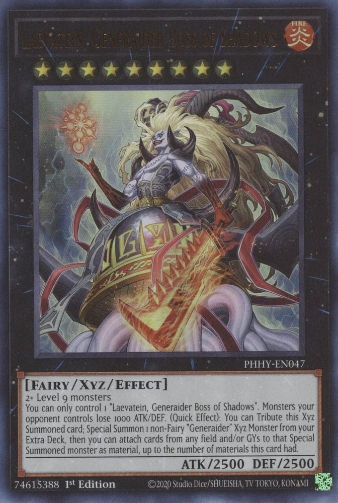 Laevatein, Generaider Boss of Shadows [PHHY-EN047] Ultra Rare - PokeCharles PokeStore