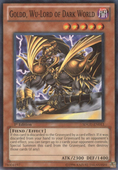 Goldd, Wu-Lord of Dark World [SDGU-EN013] Common - PokeCharles PokeStore