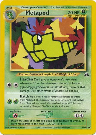 Metapod (42/75) [Neo Discovery Unlimited] - PokeCharles PokeStore