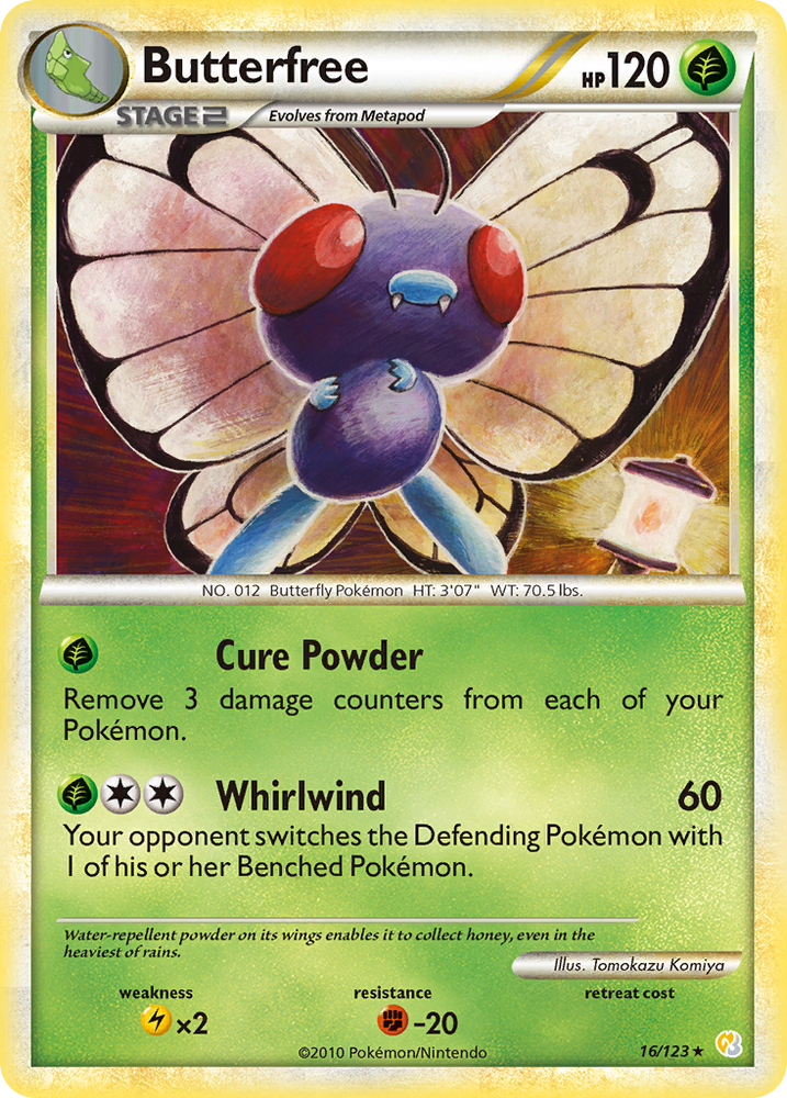 Butterfree (16/123) [HeartGold & SoulSilver: Base Set] - PokeCharles PokeStore