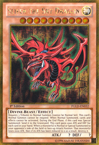 Slifer the Sky Dragon [PGLD-EN032] Gold Secret Rare - PokeCharles PokeStore