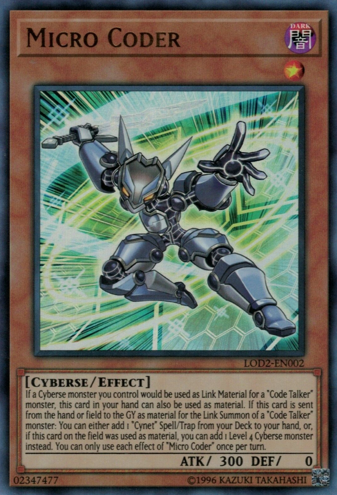 Micro Coder [LOD2-EN002] Ultra Rare - PokeCharles PokeStore
