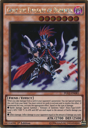 Gorz the Emissary of Darkness [PGL2-EN081] Gold Rare - PokeCharles PokeStore