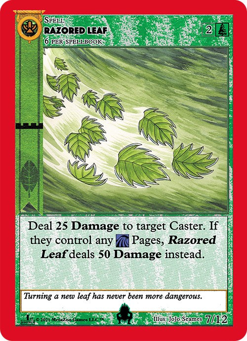 Razored Leaf [Pukwudgie Chieftain Starter Deck]