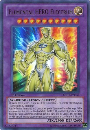 Elemental HERO Electrum [LCGX-EN052] Ultra Rare - PokeCharles PokeStore