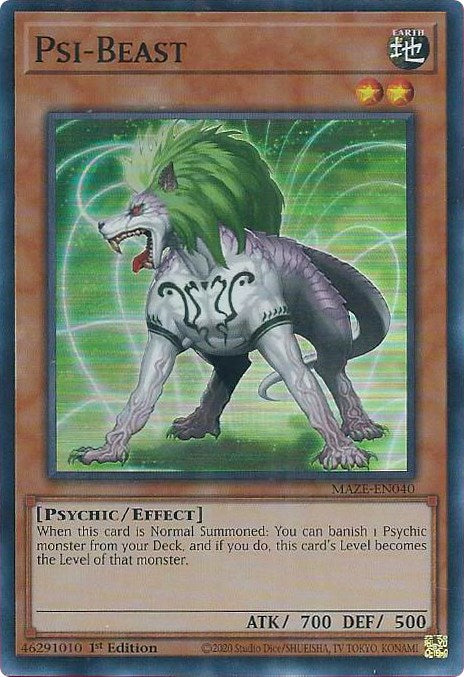 Psi-Beast [MAZE-EN040] Super Rare - PokeCharles PokeStore