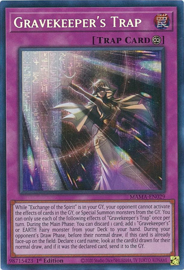 Gravekeeper's Trap [MAMA-EN029] Secret Pharaoh's Rare - PokeCharles PokeStore