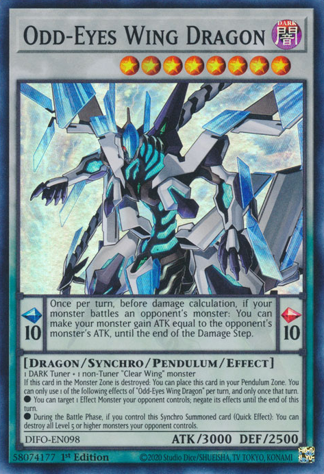 Odd-Eyes Wing Dragon [DIFO-EN098] Super Rare - PokeCharles PokeStore