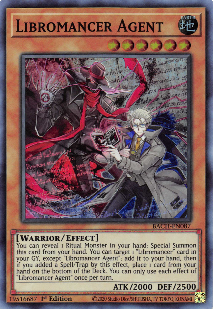 Libromancer Agent [BACH-EN087] Super Rare - PokeCharles PokeStore