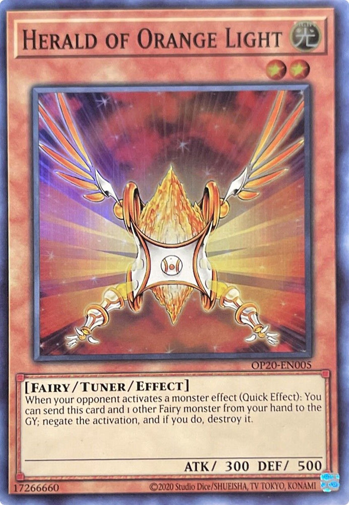 Herald of Orange Light [OP20-EN005] Super Rare - PokeCharles PokeStore