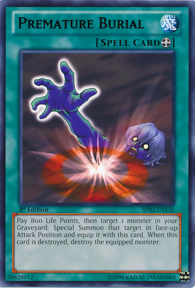 Premature Burial [BP02-EN135] Rare - PokeCharles PokeStore