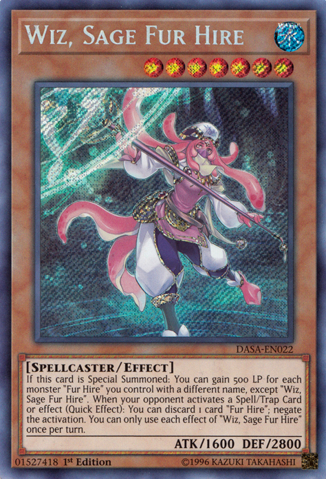 Wiz, Sage Fur Hire [DASA-EN022] Secret Rare - PokeCharles PokeStore