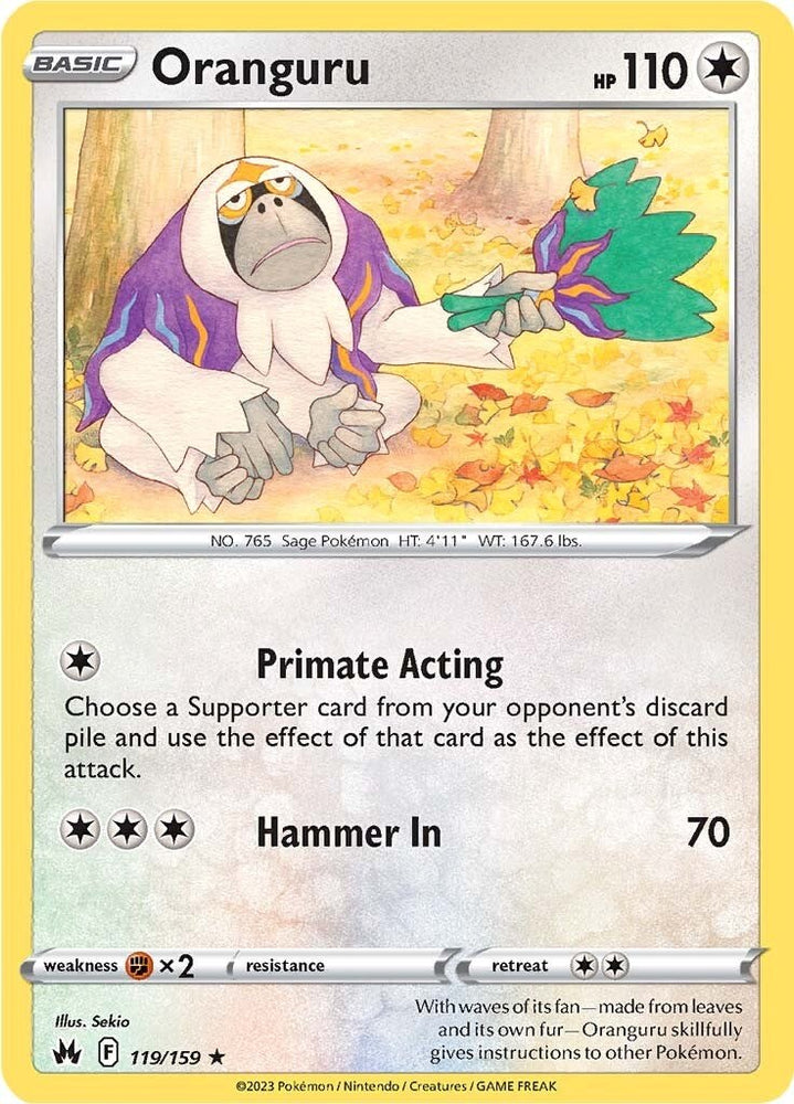 Oranguru (119/159) [Sword & Shield: Crown Zenith] - PokeCharles PokeStore