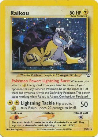 Raikou (13/64) [Neo Revelation Unlimited] - PokeCharles PokeStore