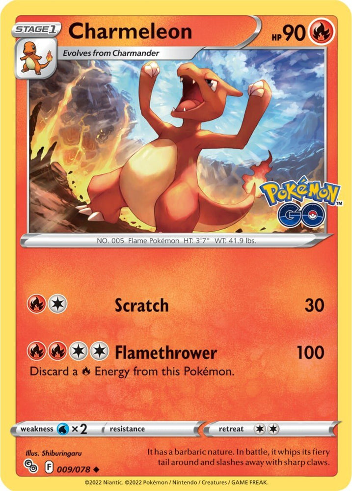 Charmeleon (009/078) [Pokémon GO] - PokeCharles PokeStore