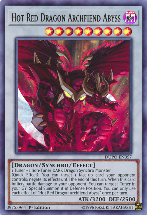 Hot Red Dragon Archfiend Abyss [DUPO-EN057] Ultra Rare - PokeCharles PokeStore