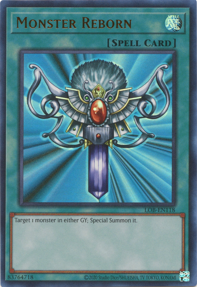 Monster Reborn (25th Anniversary) [LOB-EN118] Ultra Rare - PokeCharles PokeStore