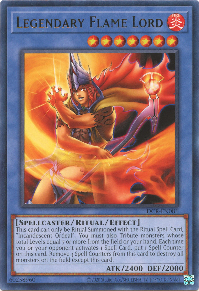 Legendary Flame Lord (25th Anniversary) [DCR-EN081] Rare - PokeCharles PokeStore