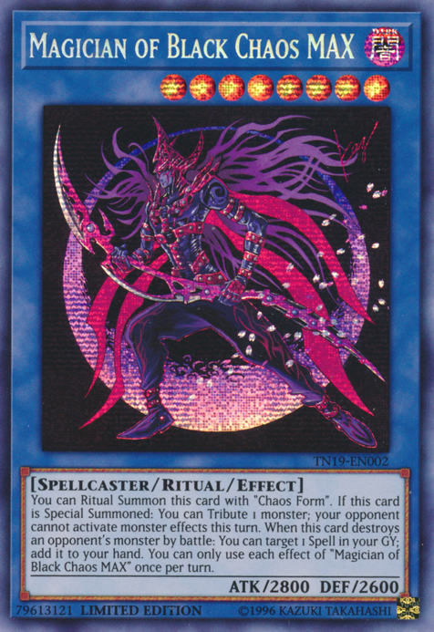 Magician of Black Chaos MAX [TN19-EN002] Prismatic Secret Rare - PokeCharles PokeStore