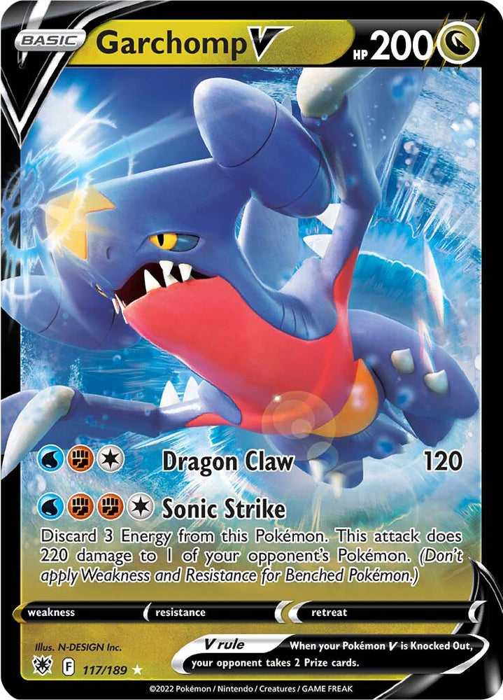 Garchomp V (117/189) [Sword & Shield: Astral Radiance] - PokeCharles PokeStore