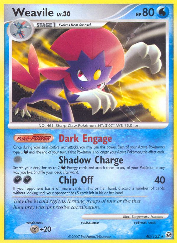 Weavile (40/132) [Diamond & Pearl: Secret Wonders] - PokeCharles PokeStore