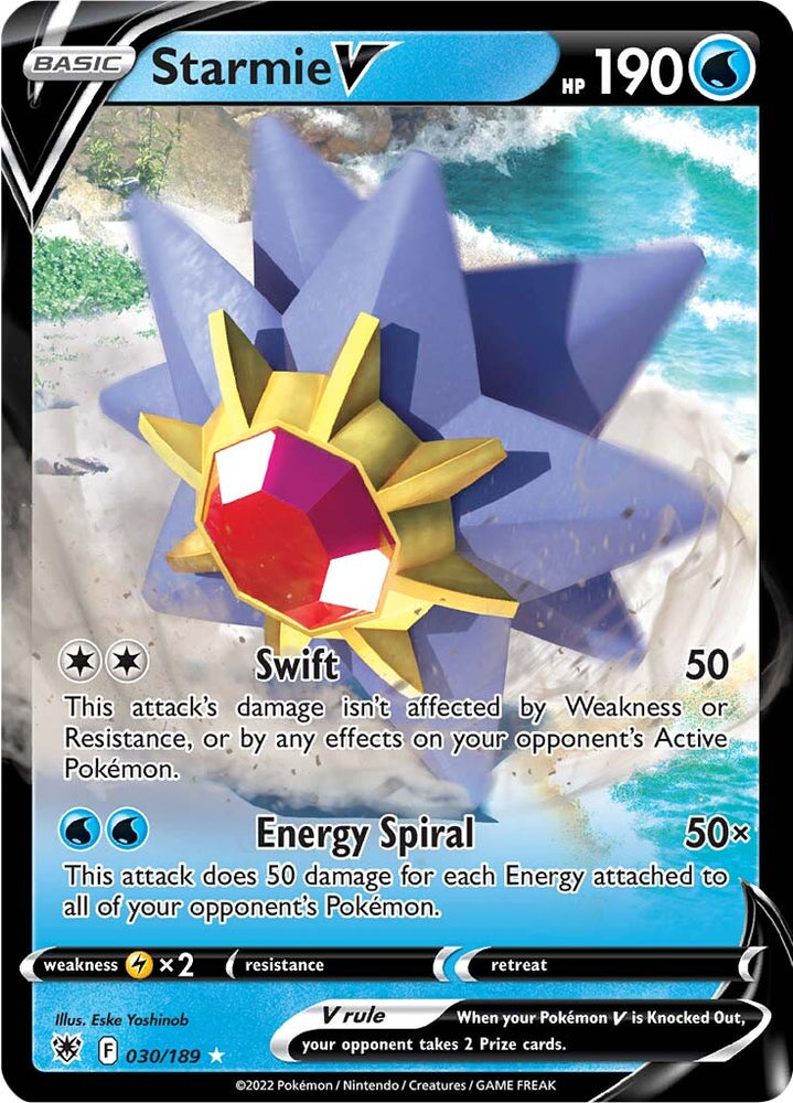 Starmie V (030/189) [Sword & Shield: Astral Radiance] - PokeCharles PokeStore