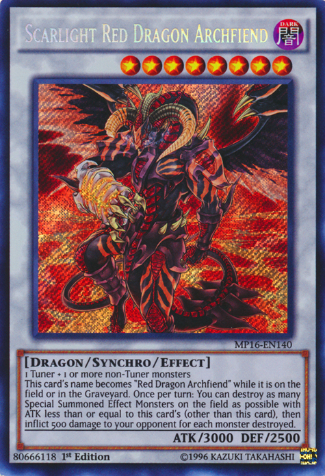 Scarlight Red Dragon Archfiend [MP16-EN140] Secret Rare - PokeCharles PokeStore