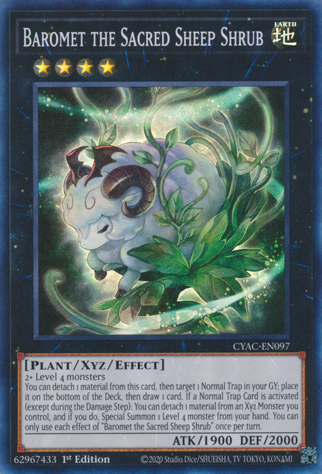 Baromet the Sacred Sheep Shrub [CYAC-EN097] Super Rare - PokeCharles PokeStore