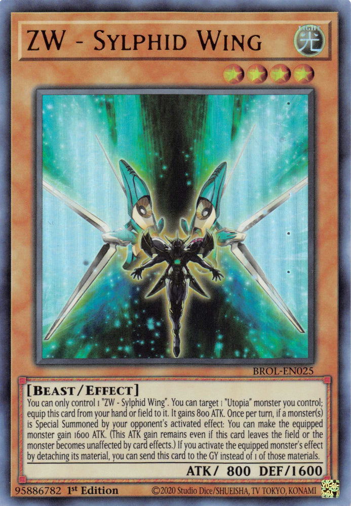 ZW - Sylphid Wing [BROL-EN025] Ultra Rare - PokeCharles PokeStore