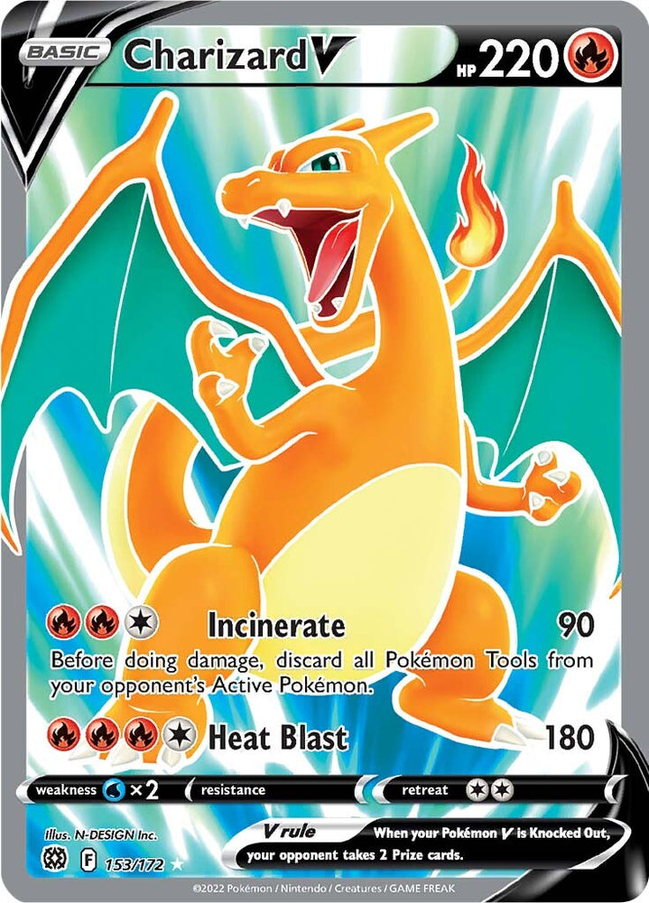 Charizard V (153/172) [Sword & Shield: Brilliant Stars] - PokeCharles PokeStore