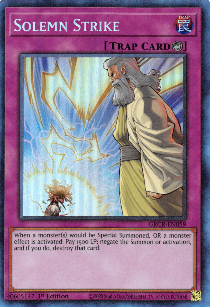 Solemn Strike [GRCR-EN059] Collector's Rare - PokeCharles PokeStore