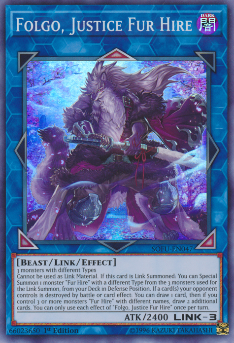 Folgo, Justice Fur Hire [SOFU-EN047] Super Rare - PokeCharles PokeStore