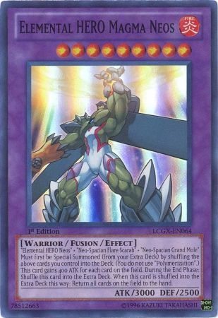 Elemental HERO Magma Neos [LCGX-EN064] Super Rare - PokeCharles PokeStore