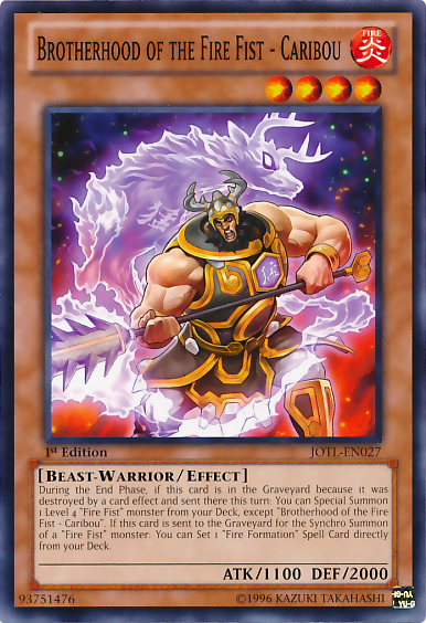 Brotherhood of the Fire Fist - Caribou [JOTL-EN027] Common - PokeCharles PokeStore