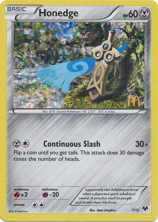 Honedge (7/12) [McDonald's Promos: 2014 Collection] - PokeCharles PokeStore