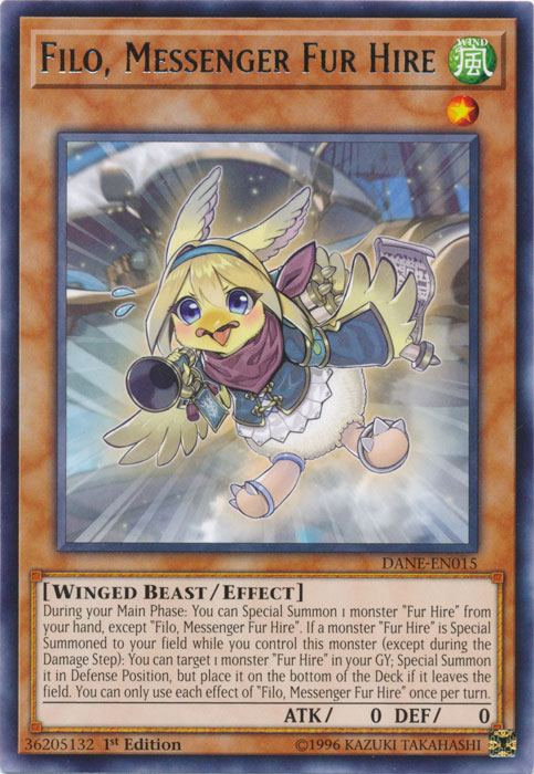 Filo, Messenger Fur Hire [DANE-EN015] Rare - PokeCharles PokeStore
