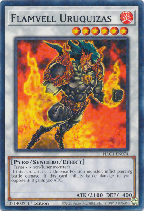Flamvell Uruquizas (Duel Terminal) [HAC1-EN074] Common - PokeCharles PokeStore