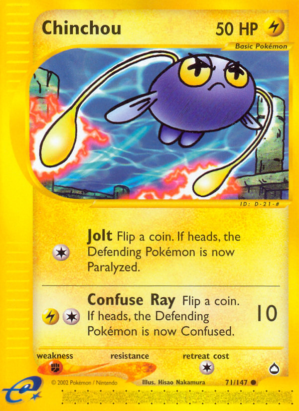 Chinchou (71/147) [Aquapolis] - PokeCharles PokeStore