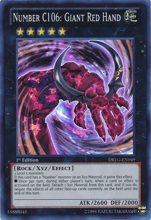 Number C106: Giant Red Hand [DRLG-EN049] Super Rare - PokeCharles PokeStore