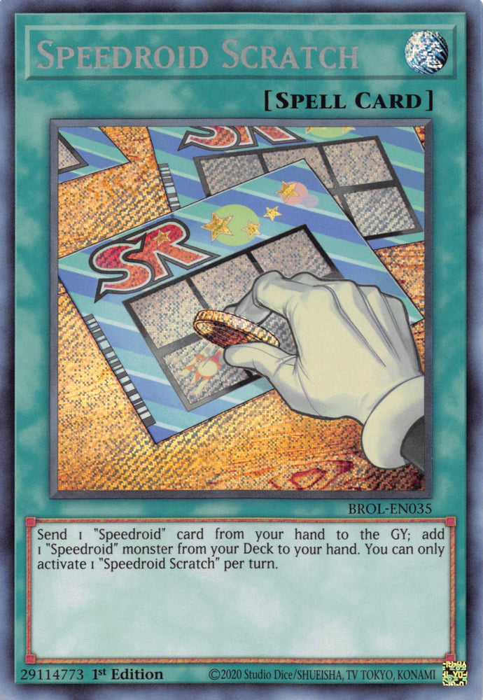 Speedroid Scratch [BROL-EN035] Secret Rare - PokeCharles PokeStore
