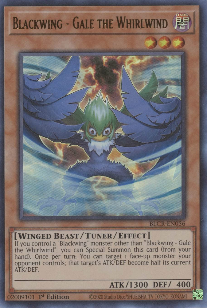 Blackwing - Gale the Whirlwind [BLCR-EN056] Ultra Rare - PokeCharles PokeStore
