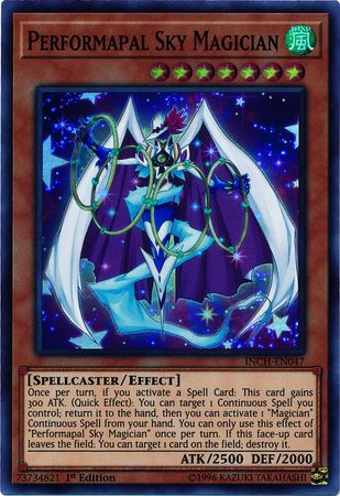 Performapal Sky Magician [INCH-EN047] Super Rare - PokeCharles PokeStore