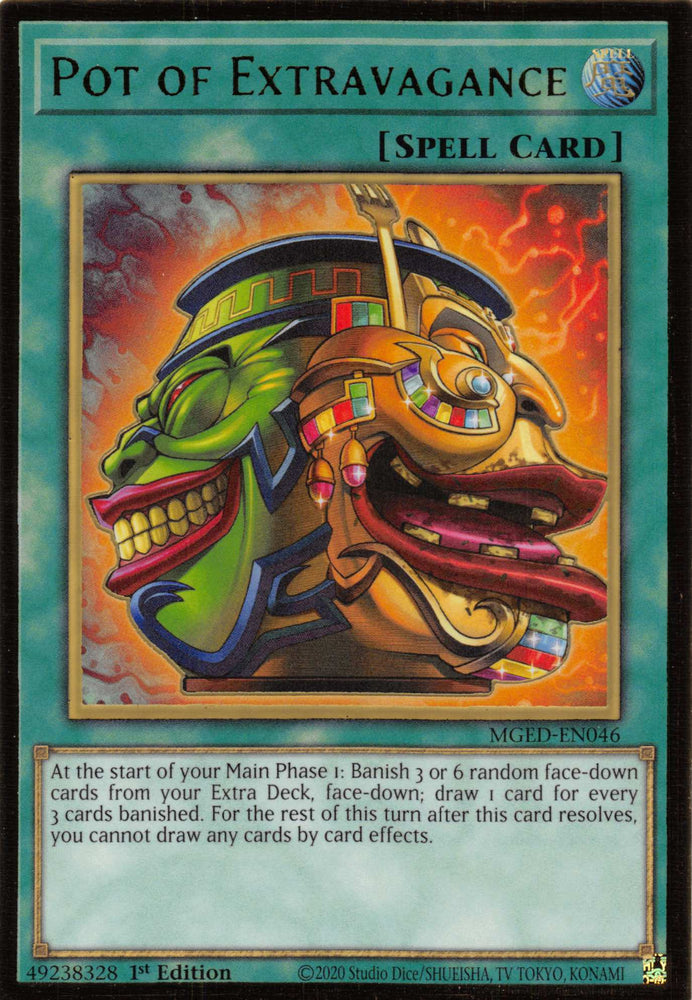 Pot of Extravagance [MGED-EN046] Gold Rare - PokeCharles PokeStore
