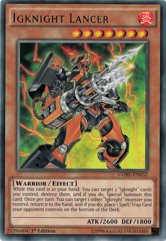 Igknight Lancer [CORE-EN032] Rare - PokeCharles PokeStore